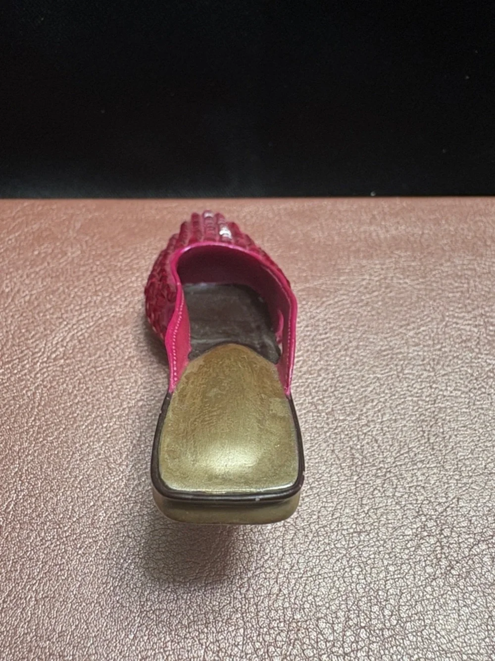 Just The Right Shoe Fuchsia Slingback Heels - Picture 3 of 5